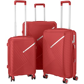 სამოგზაურო ჩანთა 2E 2E-SPPS-SET3-RD, 3in1, Red